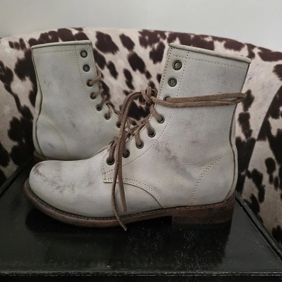 FREEBIRD BY STEVEN OG Manchester Combat Boot In Taupe - Picture 2 of 13